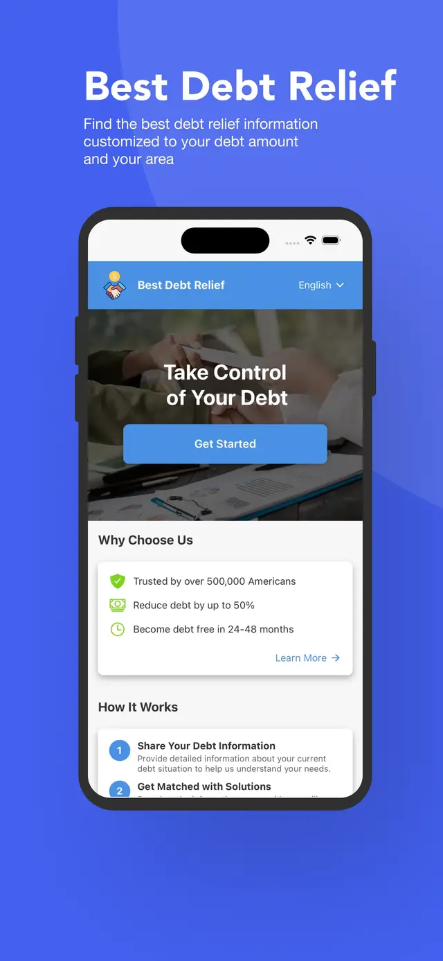 Best Debt Relief App Screenshot